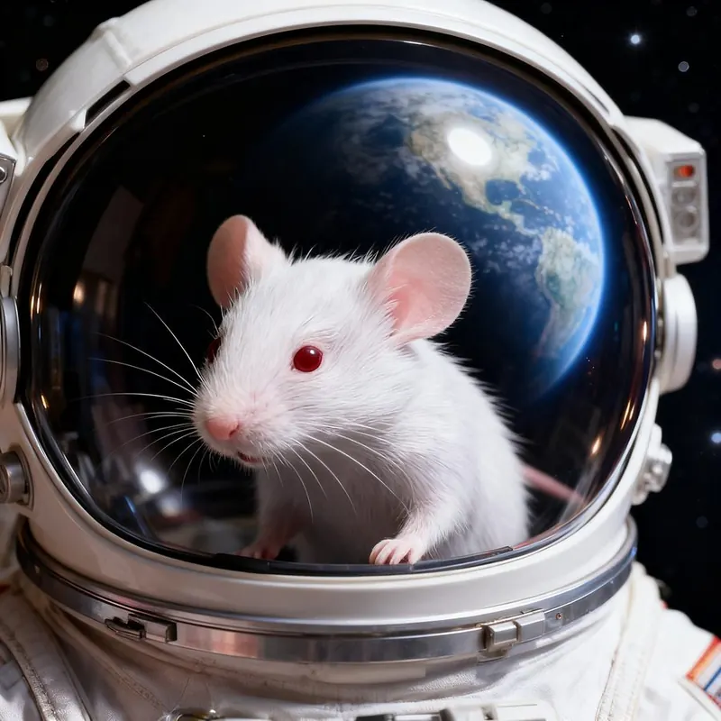 Hamster portrait in a custom art style